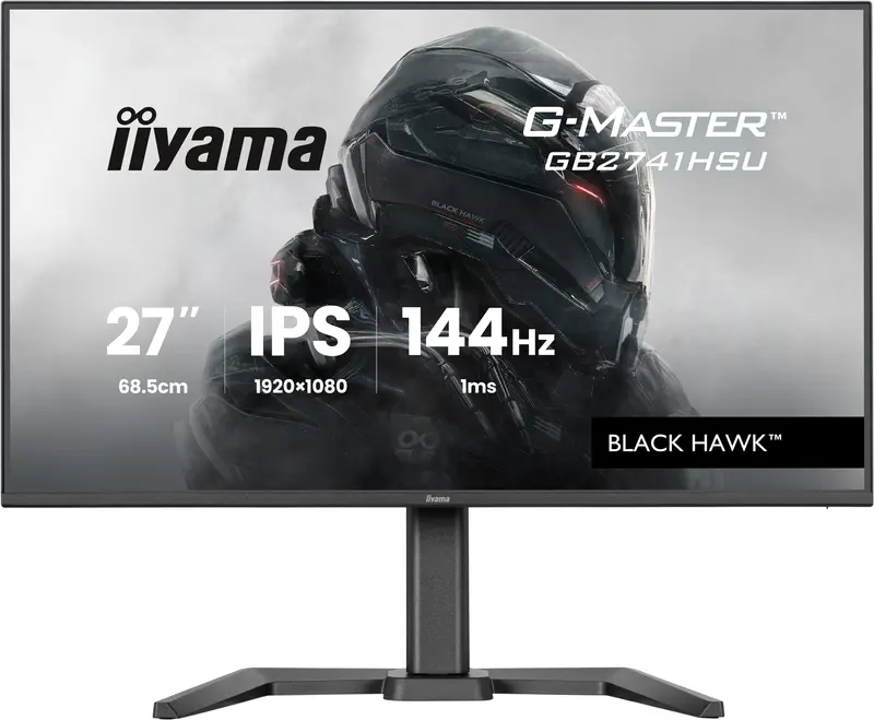 27iWIDE LCD G-Master Black Hawk 1920 x 1080 144 Hz IPS panel LED Bl.Freesync USB-Hub(2xOut v2.0) Pivot Height Adjust.(15cm) 350 cd/m 1500