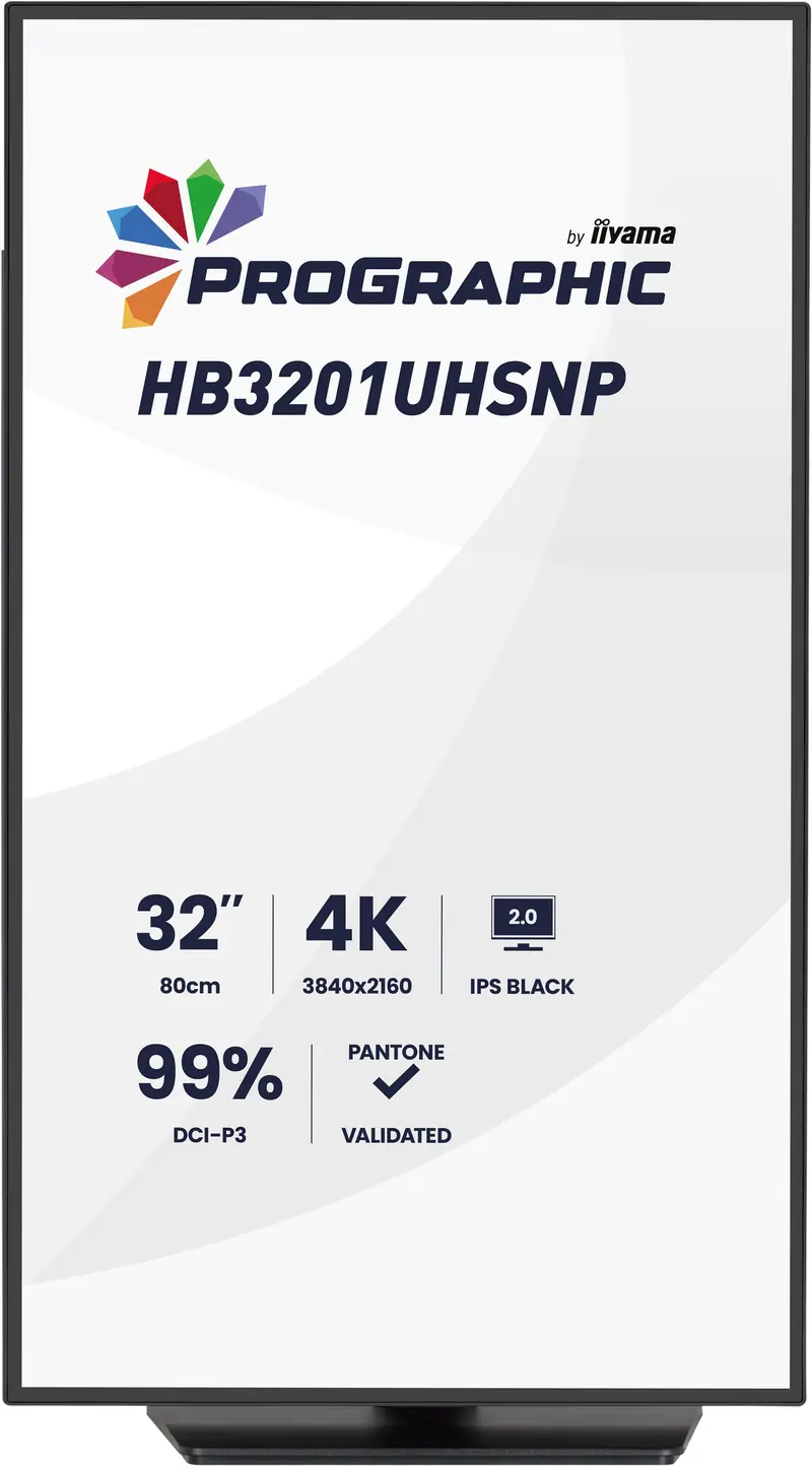 32iWIDE LCD ProGraphic 3840 x 2160 4K UHD IPS Black 2.0 panel LED Bl.USB-Hub (3xOut v3.2 + 1xUSB-C(15 Watt)) Pivot Height Adjust. (15cm) 450cd/m 3000