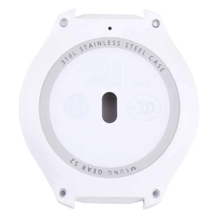 Achterklep met glazen sensorlens voor Samsung Gear S2 (wit)