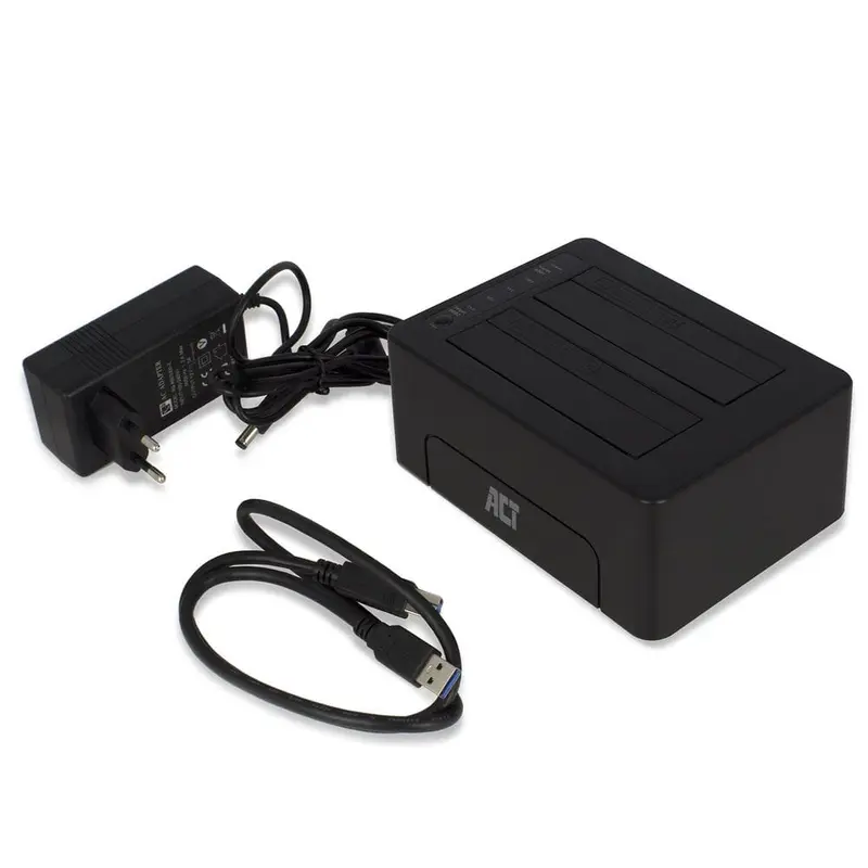 ACT 2,5 en 3,5 inch SATA Dual harde schijf dock USB 3.2 Gen1