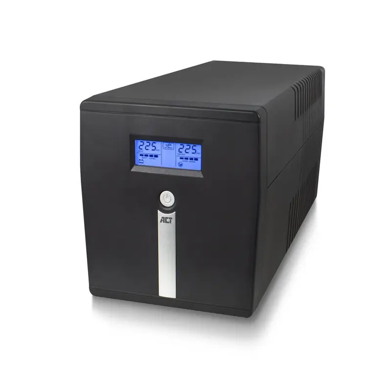 ACT Line-Interactive UPS AC2310 | 1000 VA Vermogen | 4 Uitgangen | Spanningstabilisatie met AVR | Beveiliging bij Netstoringen