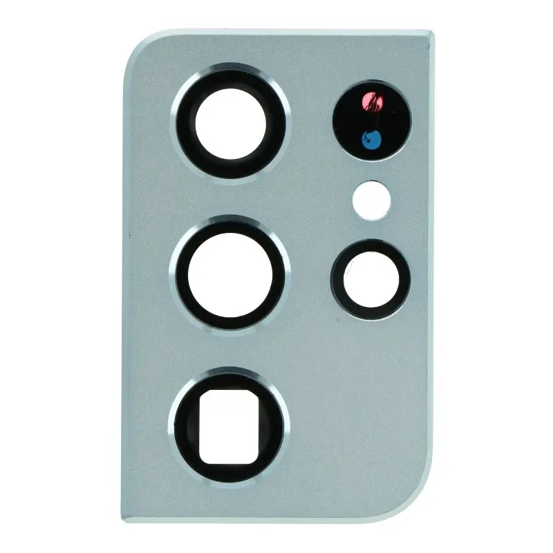 Back camera lens cover en bezel Samsung Galaxy S21 Ultra zilver