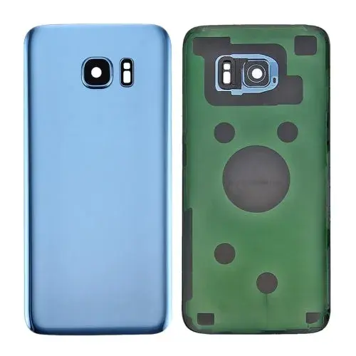 Batterij-achterklep met cameralensframe voor Samsung Galaxy S7 (blauw)