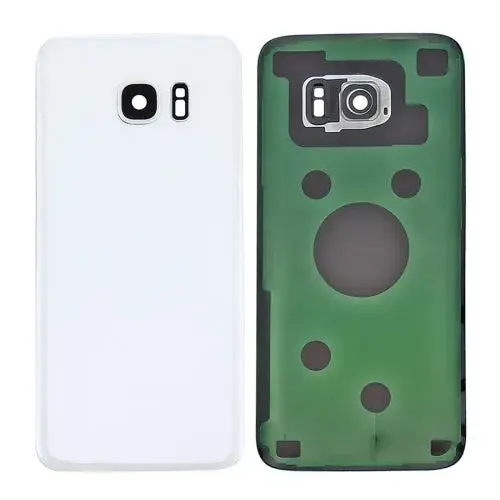 Batterij-achterklep met cameralensframe voor Samsung Galaxy S7 (wit)