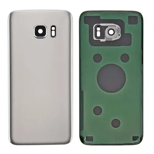 Batterij-achterklep met cameralensframe voor Samsung Galaxy S7 (zilver)