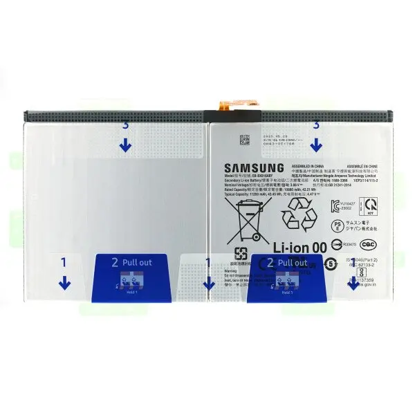 Batterij Samsung EB-BX916ABY 11200 mAh SM-X910/X916 Galaxy Tab S9 Ultra (Wi-Fi/5G) GH82-31915A (Service Pack)