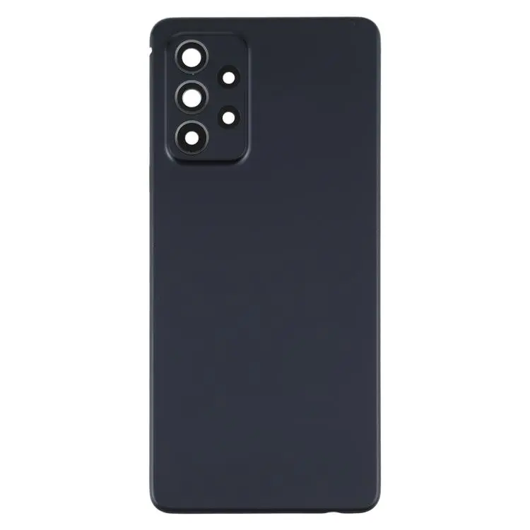 Batterijachterklep met cameralensframe voor Samsung Galaxy A52 5G en A52 4G (zwart)