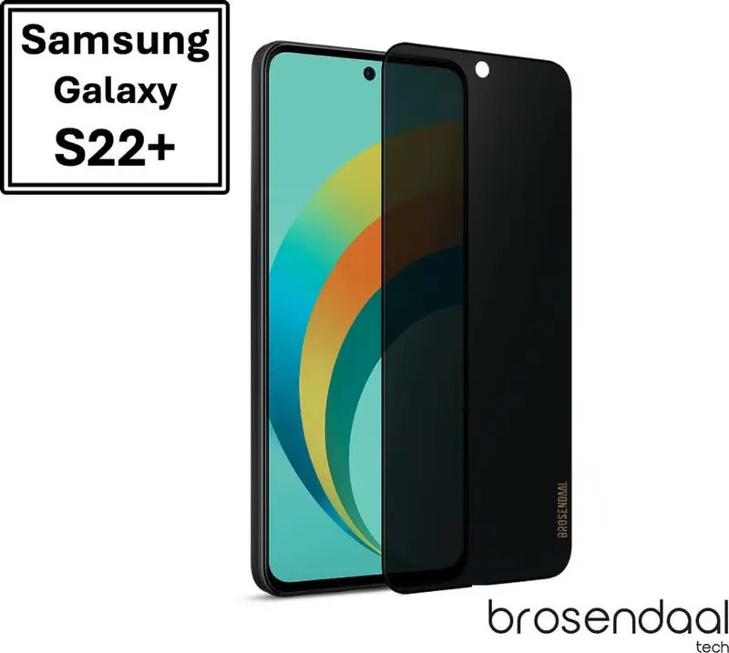Brosendaal Privacy Screenprotector Samsung Galaxy S22+ – Anti-spy Gehard Glas