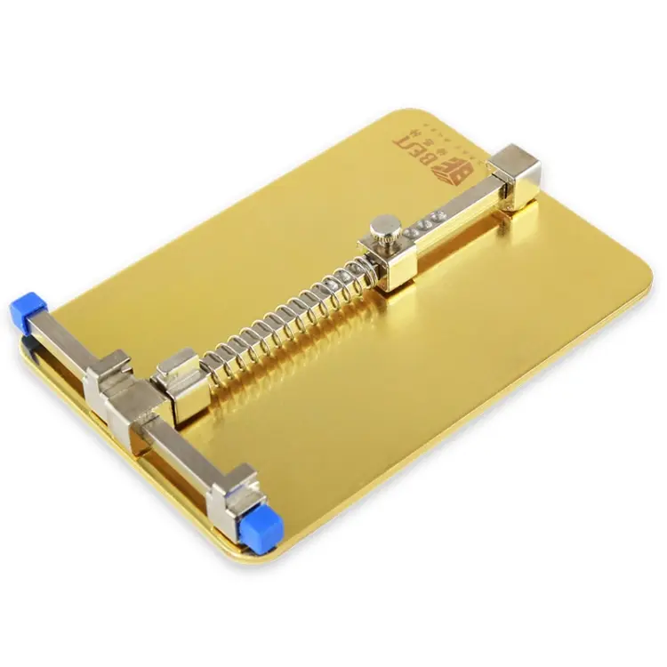 BST-001C PCB-reparatiehouder voor solderen en desolderen (goud)
