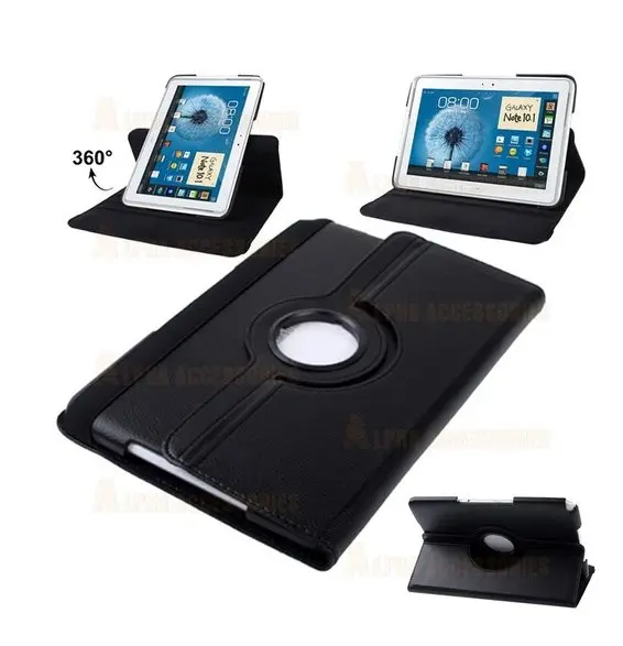 Case met Stand draaibaar Samsung Galaxy Note 10.1 zwart