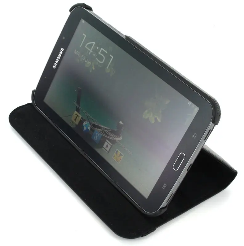 Case met Stand draaibaar Samsung Galaxy Tab 3 7.0 zwart