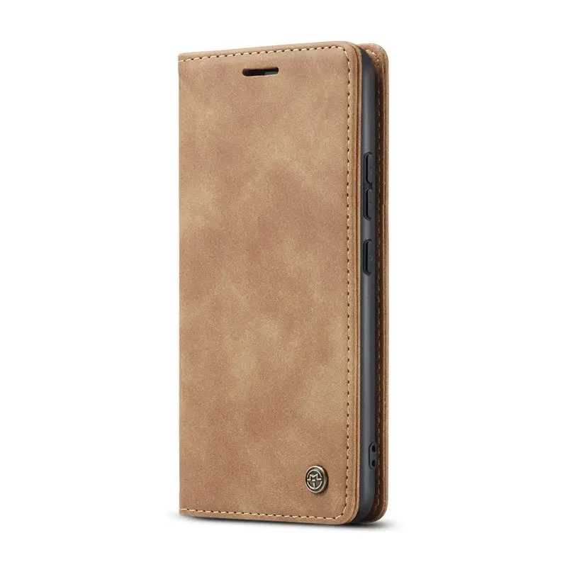 CaseMe book case leer - Xiaomi 14T Pro - licht bruin