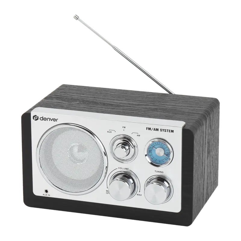 Denver FM radio retro · AM, batterij of netstroom · TR63