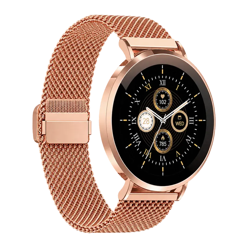 Denver smartwatch met milanese band · AMOLED-scherm · SWC394