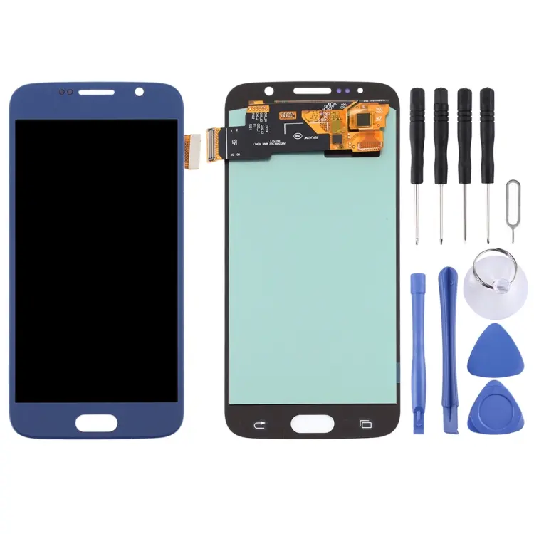 Display unit OLED voor Samsung Galaxy S6 (blauw)