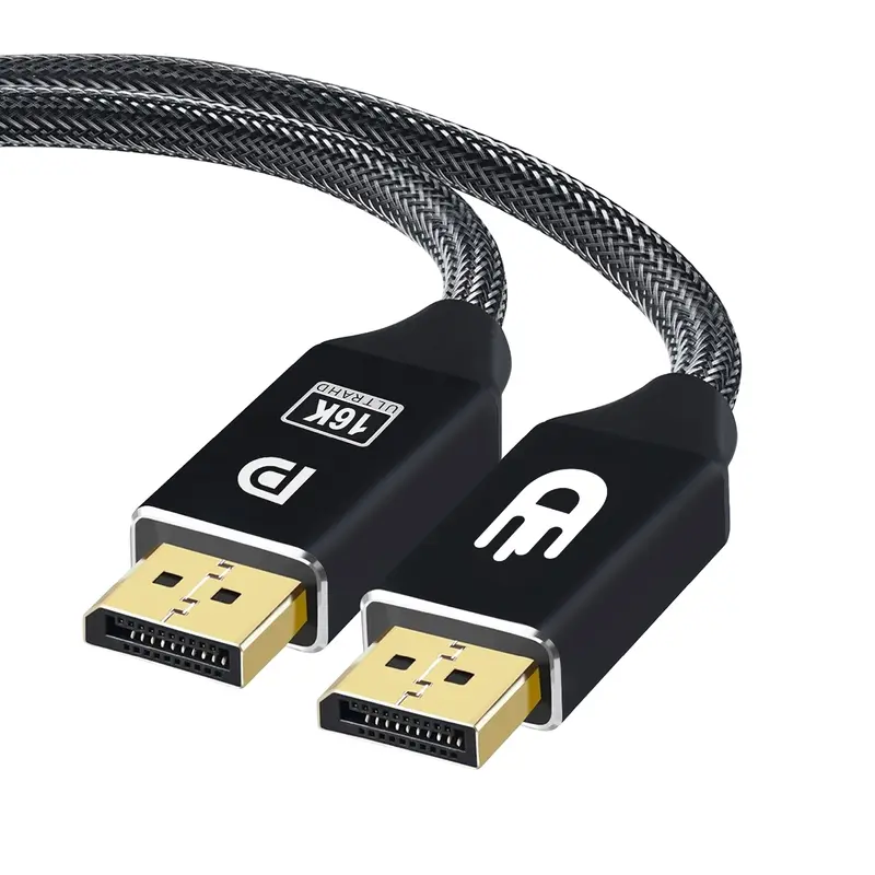 DisplayPort 2.1 Kabel – 16K 60Hz voor vloeiend beeld - 3 meter