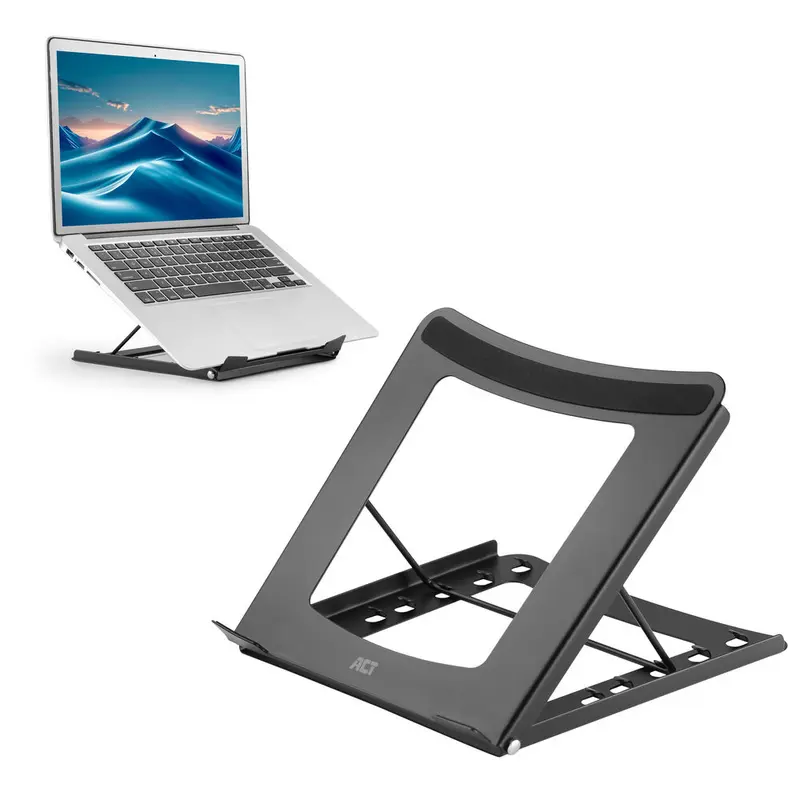 Foldable laptop stand with 5 height settings