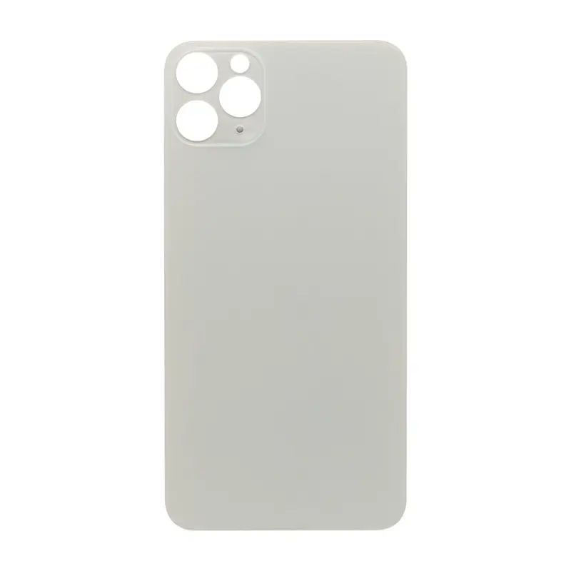 For Apple iPhone 11 Pro Max Back Glass, Enlarged Camera Frame White Compatible