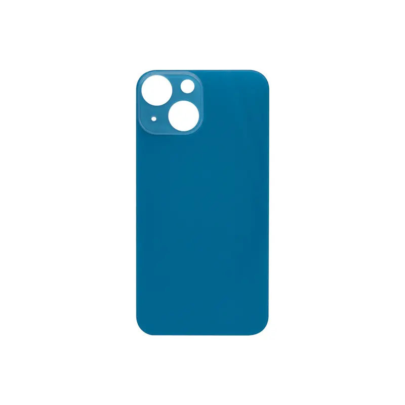 For Apple iPhone 13 Mini Back Glass, Enlarged Camera Frame Blue Compatible