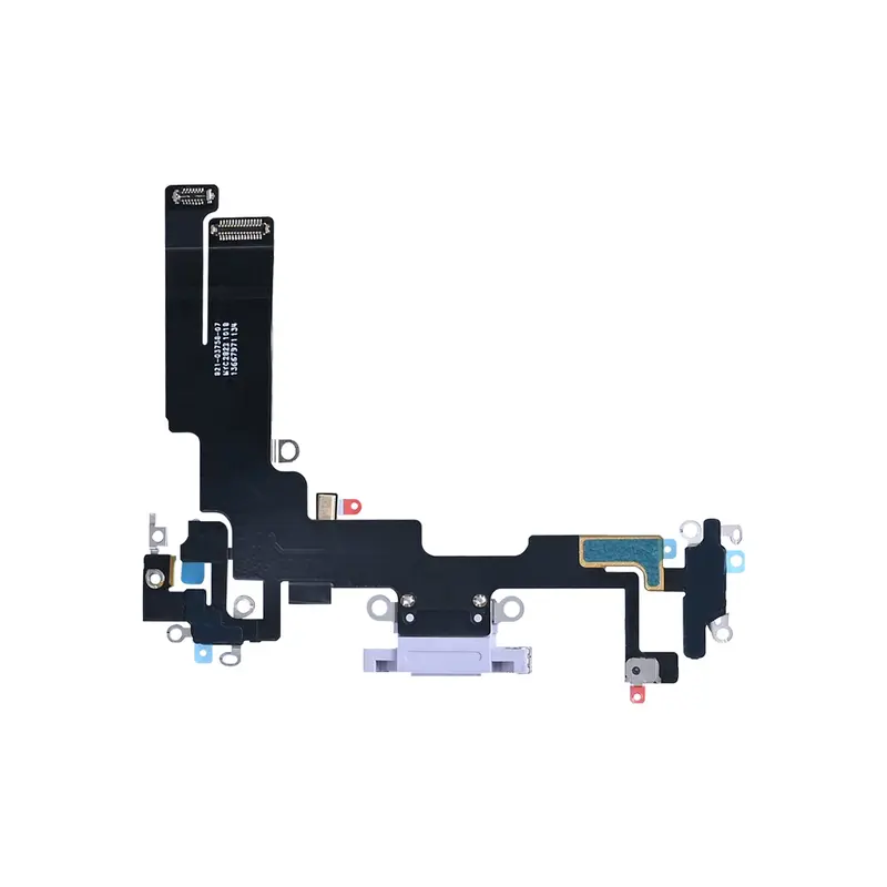 For Apple iPhone 14 System Charging Flex Purple Pulled