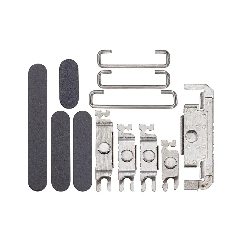 For Apple iPhone 16, 16 Plus Side Button Set Black Compatible (4pcs)
