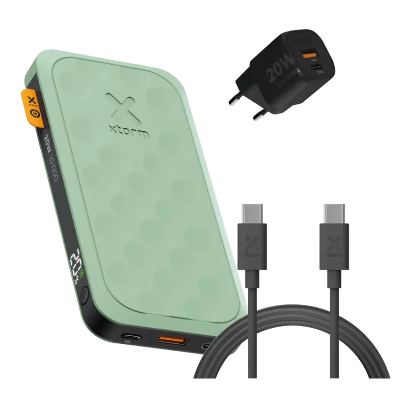 FS5 Snellaad Bundel - 10.000 mAh - Sage Green