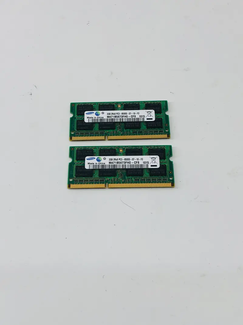 Geheugen set laptop 2x2gb (4gb) 2Rx8 ddr3 8500s