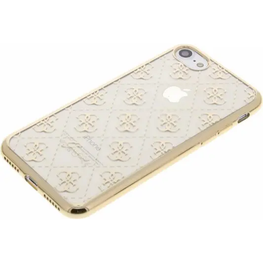 Guess Hoesje Apple iPhone 7/8/(2020/2022) Transparant Goud
