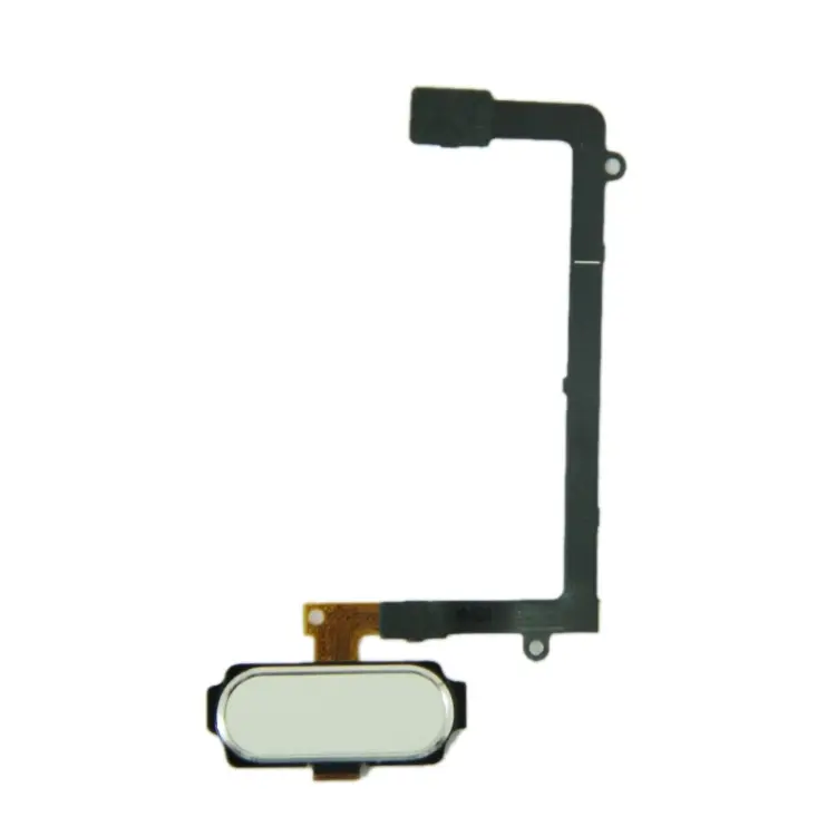Home-knop-flexkabel met vingerafdruksensor voor Samsung Galaxy S6 edge (wit)