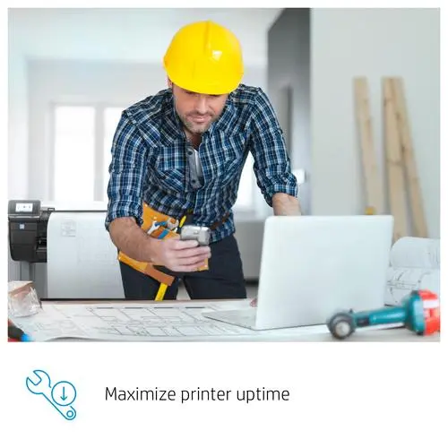 HP 3 jaar onsite hardwaresupport op de volgende werkdag voor DesignJet T1XX-24