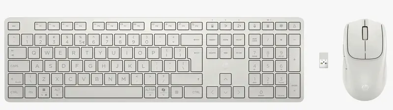 HP Multi-Device Dual-Mode Mouse and Keyboard Combo 495C White HP Multi-Device Dual-Mode Mouse and Keyboard Combo 495C White EURO