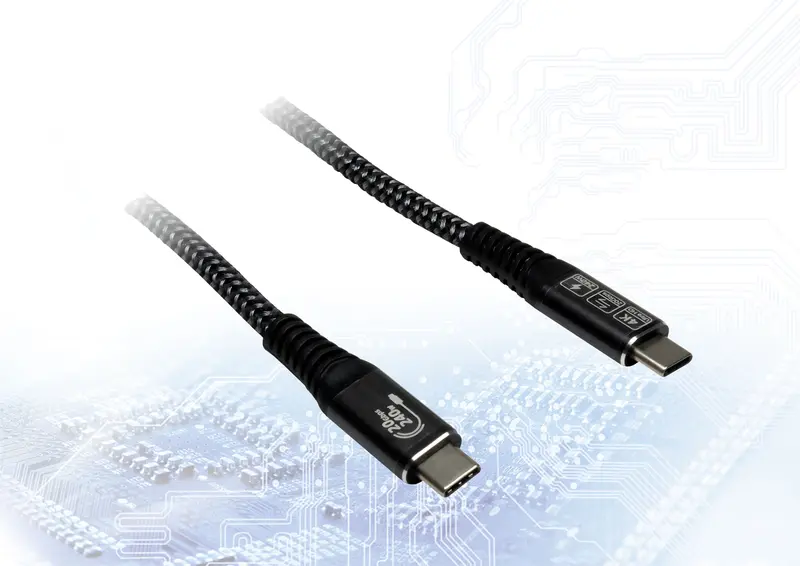 Inter-Tech Kabel AC USB-C - USB-C   3.2 Gen 2x2, 240W - 3m