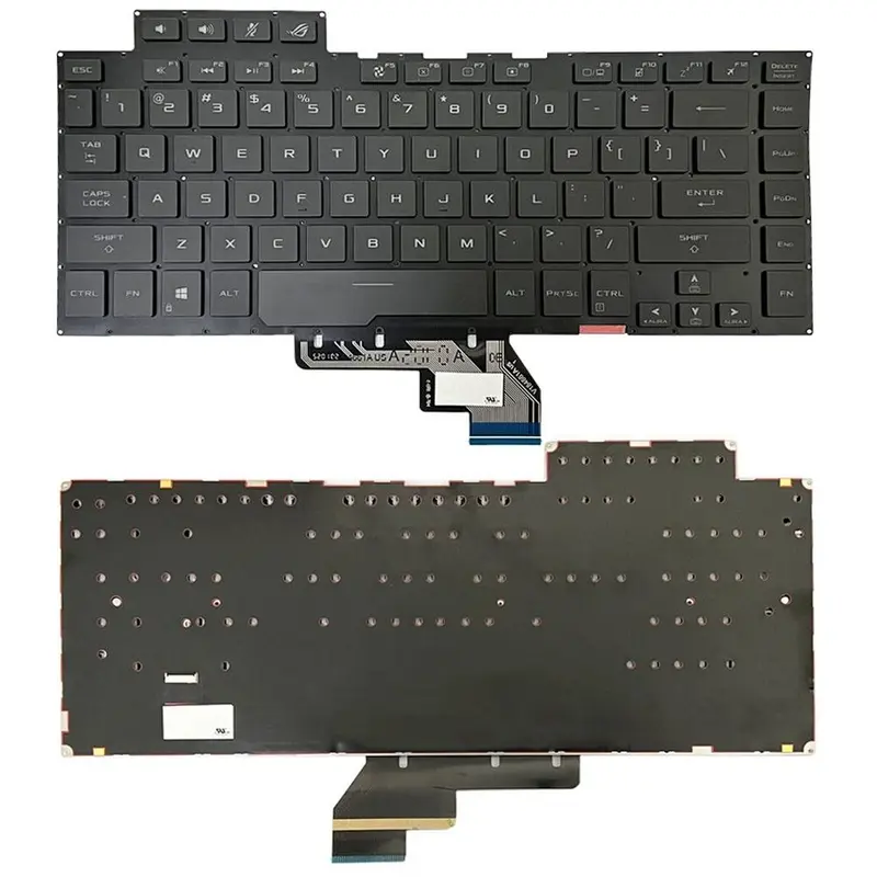 Laptoptoetsenbord met kleurverlichting US-indeling voor ASUS ROG GU502G / GU502GV / GU502GU