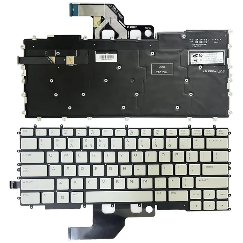 Laptoptoetsenbord met RGB-verlichting US-indeling voor Dell Alienware m15 R3 / R4 (YGFJK PK132VR2B01)