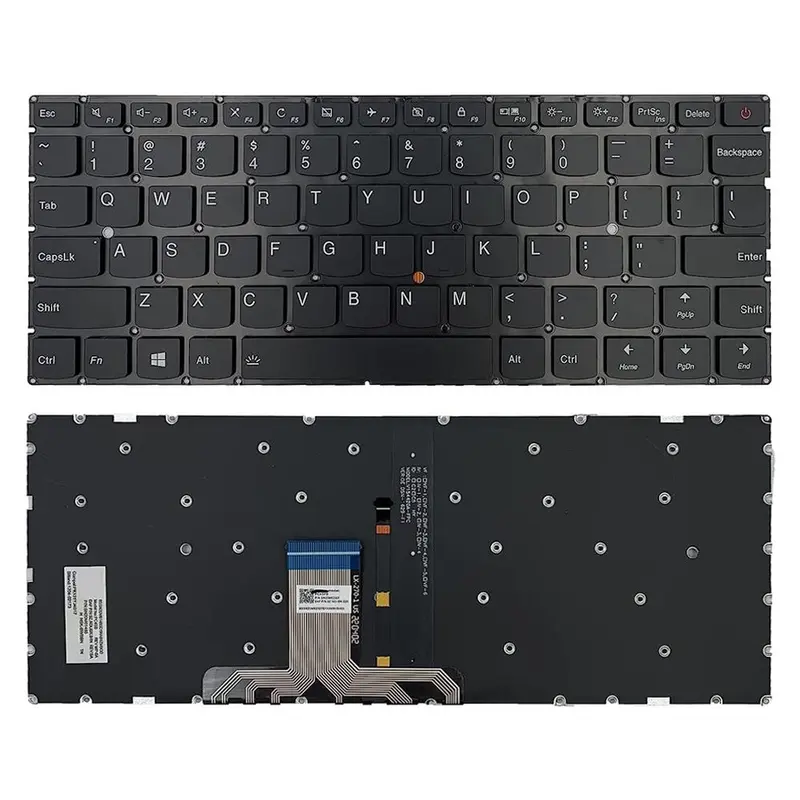 Laptoptoetsenbord met verlichting US-indeling voor Lenovo IdeaPad 710S-13IKB / 710S-13ISK