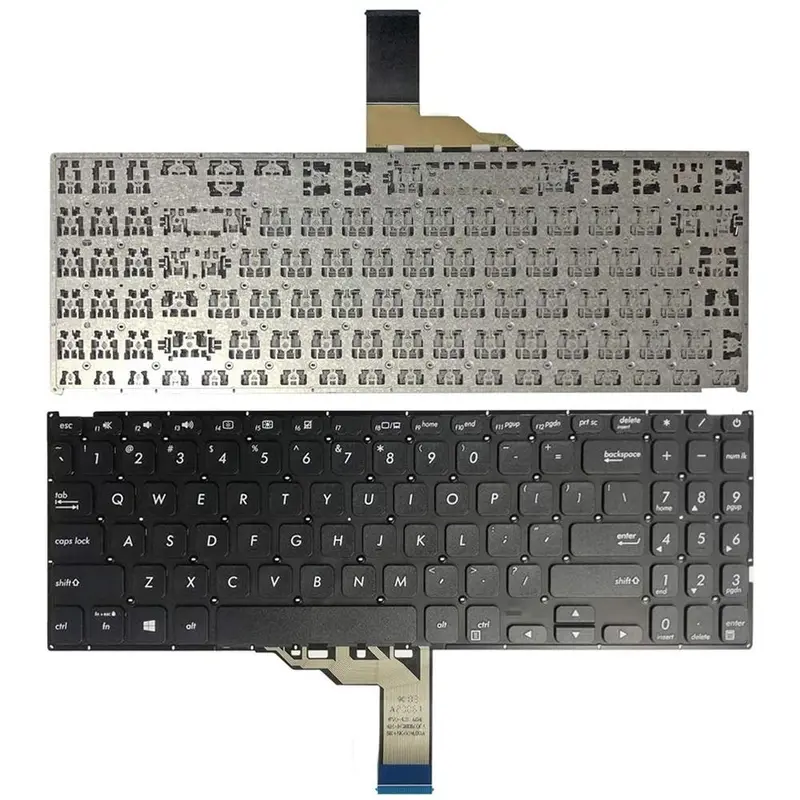 Laptoptoetsenbord US-indeling voor ASUS Vivobook X512 / X512FA / X512DA (zwart)