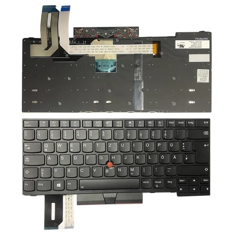 Laptoptoetsenbord voor Lenovo ThinkPad E480 / E485 / T480s / L480 (Duitse indeling)