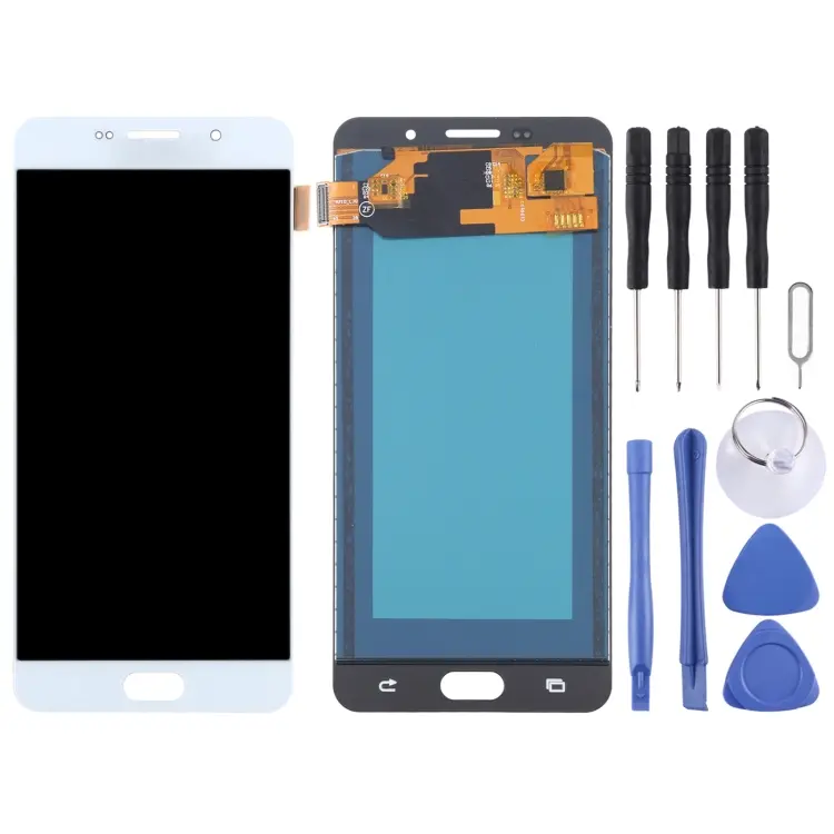 LCD-scherm en Digitizer Volledige montage (TFT-materiaal) voor Galaxy A7 (2016), A710F, A710F/DS, A710FD, A710M, A710M/DS, A710Y/DS, A7100 (wit)