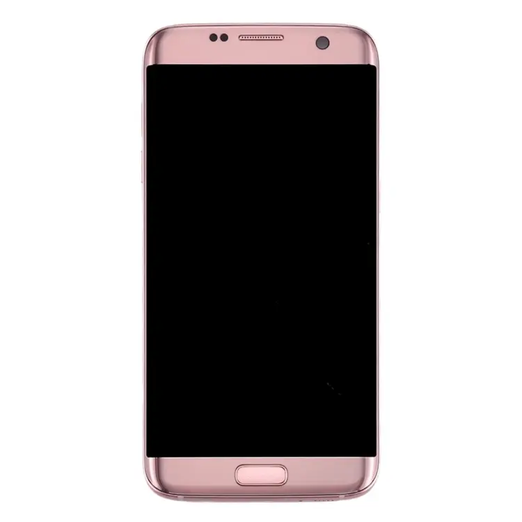 LCD-scherm met digitizer en frame voor Galaxy S7 Edge G935A (roze)