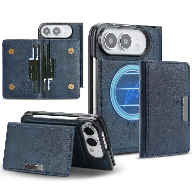 Leren telefoonhoesje met MagSafe voor iPhone Fold