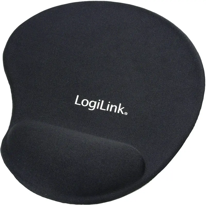 LogiLink muismat met Gel-Polssteun Silicon zwart
