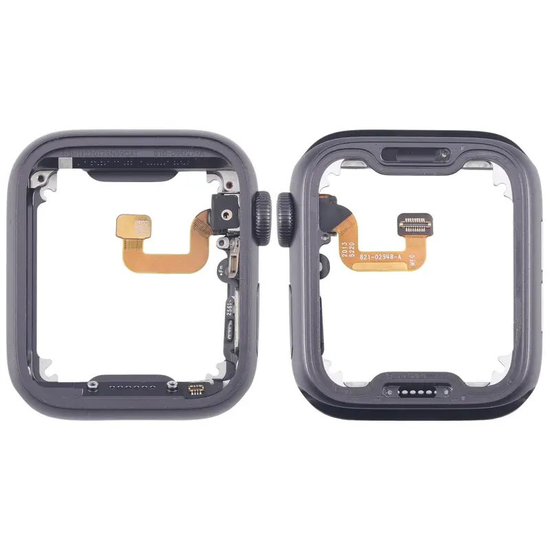 Middenframe met kroon-flexkabel voor Apple Watch Series 6 40mm GPS (grijs)
