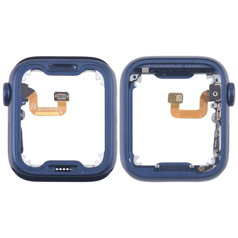 Middenframe met kroon-flexkabel voor Apple Watch Series 6 40mm LTE (blauw)
