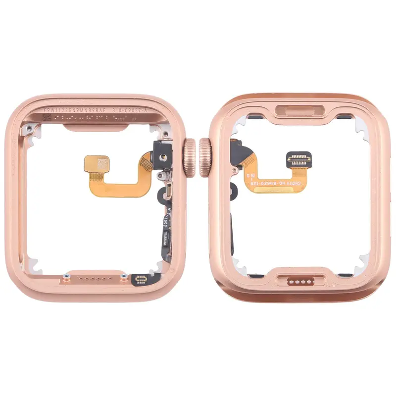 Middenframe met kroon-flexkabel voor Apple Watch Series 6 40mm LTE (goud)