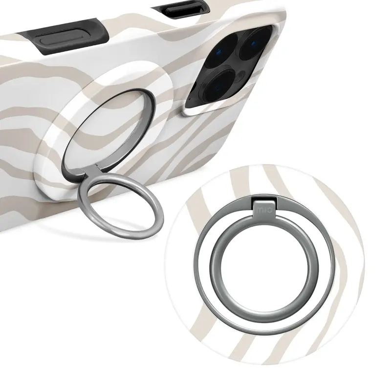 MIO Sandy Zebra MagSafe Compatible Ring Holder