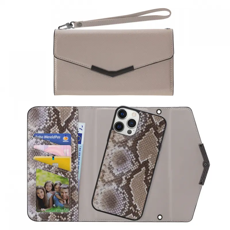 Mobilize 2in1 Elegant Magnet Clutch Apple iPhone 12 Pro Max Beige Snake