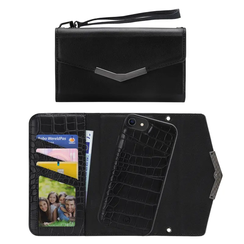 Mobilize 2in1 Elegant Magnet Clutch Apple iPhone 6/6S/7/8/SE (2020/2022) Black Croco