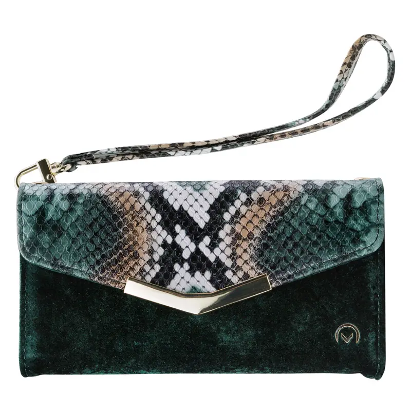 Mobilize 2in1 Gelly Velvet Clutch for Apple iPhone XR Green Snake