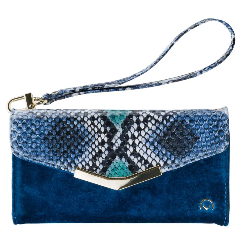 Mobilize 2in1 Gelly Velvet Clutch for Samsung Galaxy A30s/A50 Royal Blue Snake