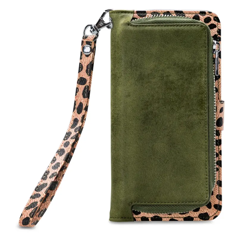 Mobilize 2in1 Gelly Zipper Case Samsung Galaxy A41 Olive/Leopard